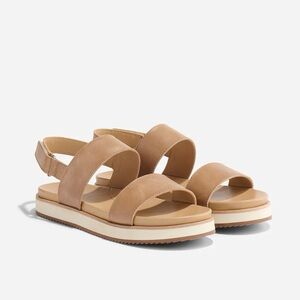 Nisolo Go-To Flatform Sandal - Almond
